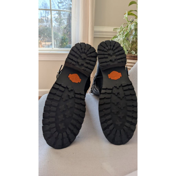 Women's Harley-Davidson Black Studded Moto Boots Size 9 - Picture 6 of 9